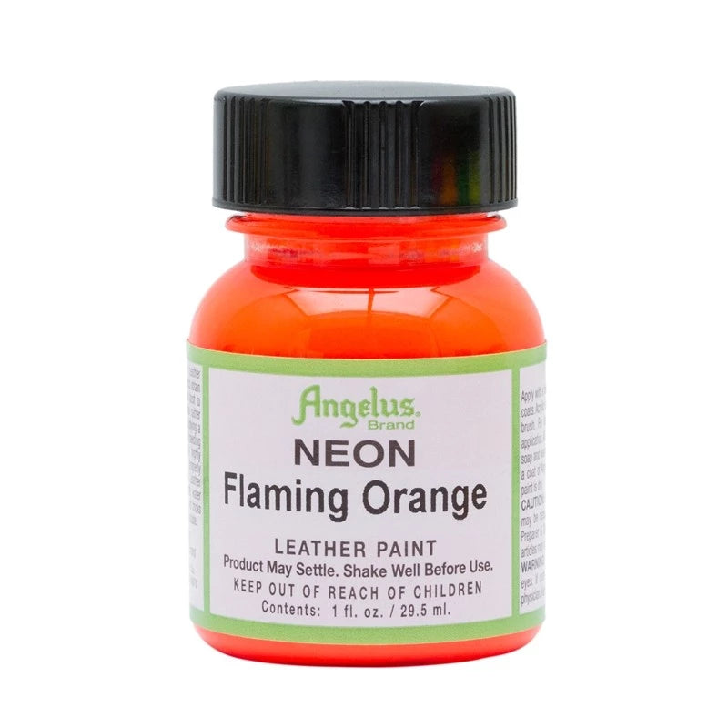Angelus Acrylic Leather Paint Neon Flaming Orange