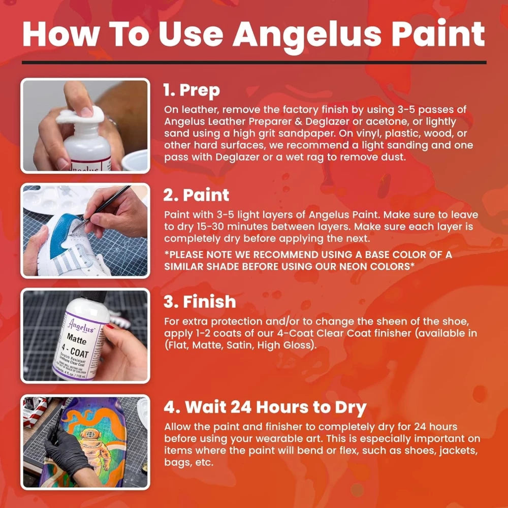 Angelus Deri Boyası Seti 6 Renk
