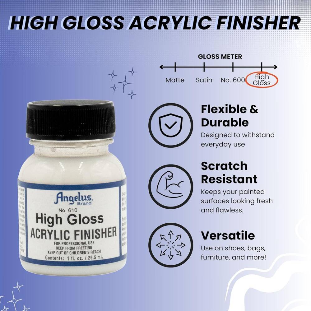 Angelus Deri Boyası Verniği High Gloss LP-610 29,5 ml