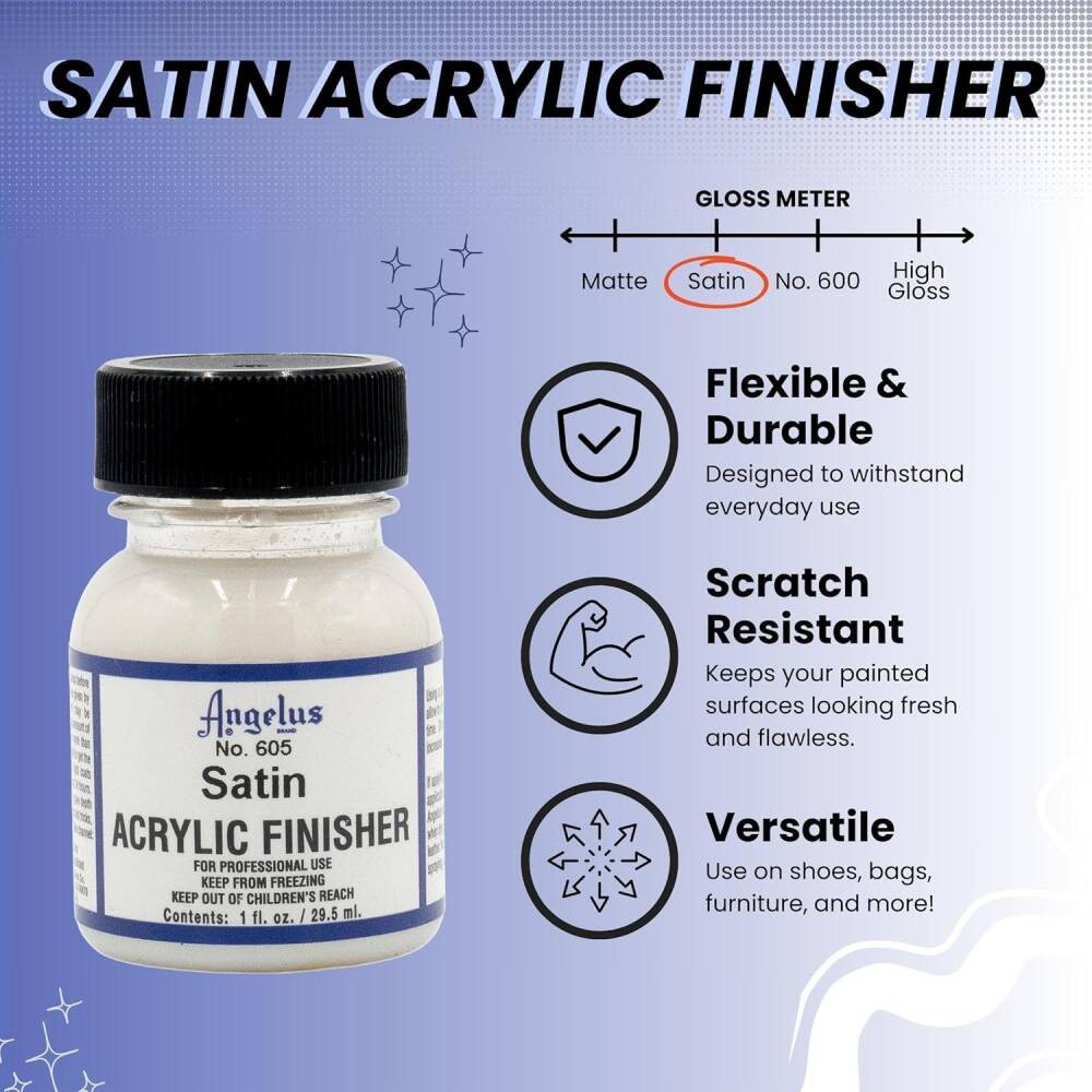 Angelus Deri Boyası Verniği Satin LP-605 29,5 ml
