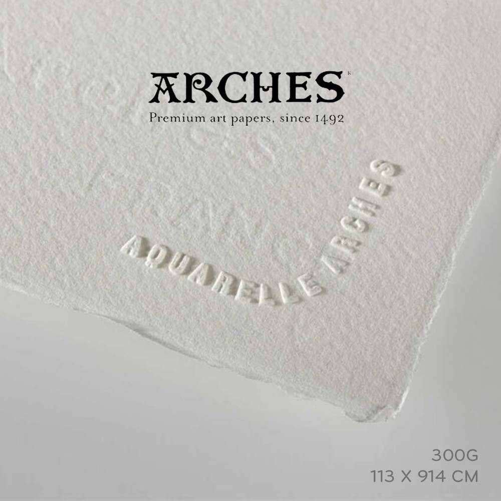 Arches Roll Watercolour Paper Rough 300 G 113x914 cm Natural White