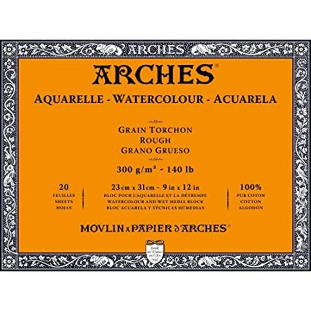Arches Watercolor Block 23 x 31 cm 300 gr 20 sf Rough 1795085