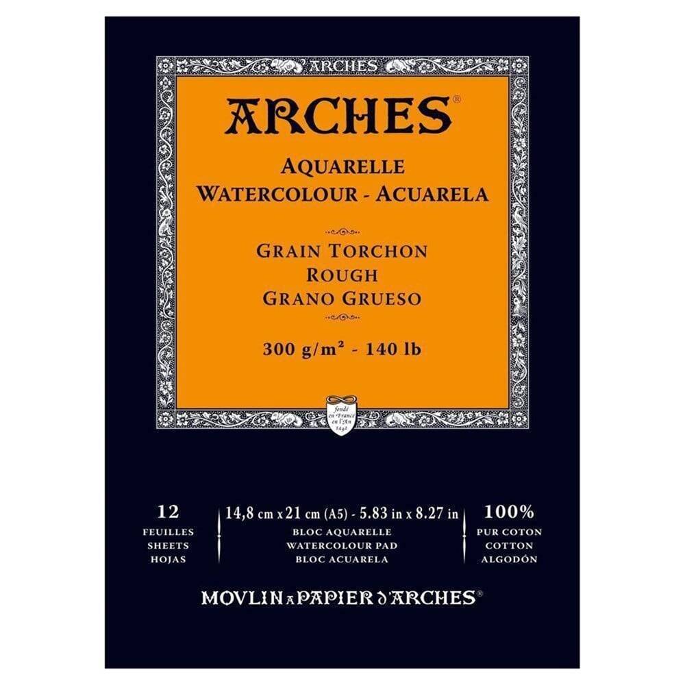 Arches Watercolor Block Notebook 14.8X21 cm 300 Gr 12 Sheets Rough A5
