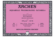 Arches Watercolor Block Notebook 36X51 cm 300 Gr 20 Sheets Hot Pressed