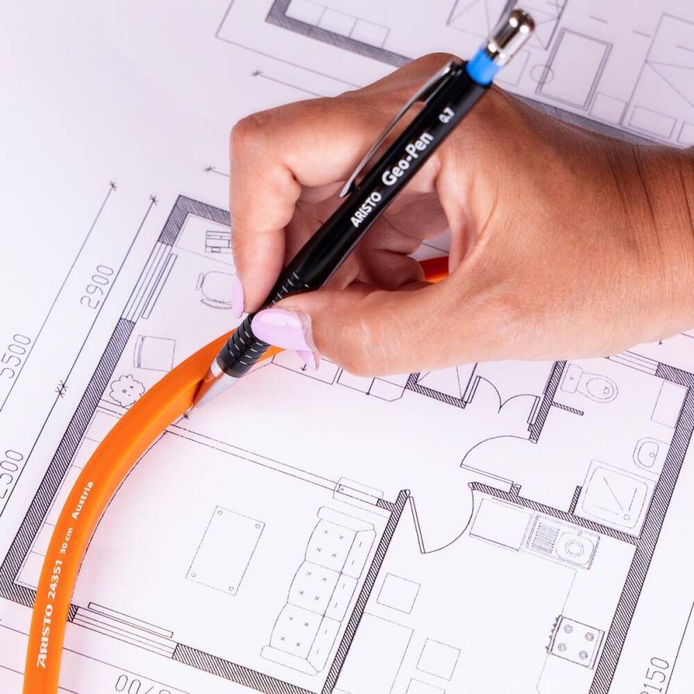 Aristo Flexible Curve Flexible Ruler 50 cm