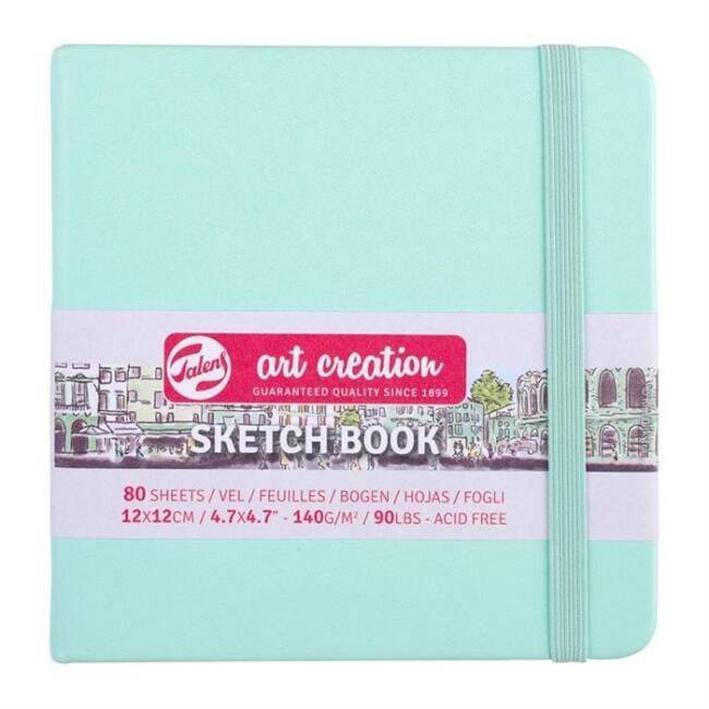 Art Creation Sketchbook 140 Gr 12 X 12 Cm Mint Green