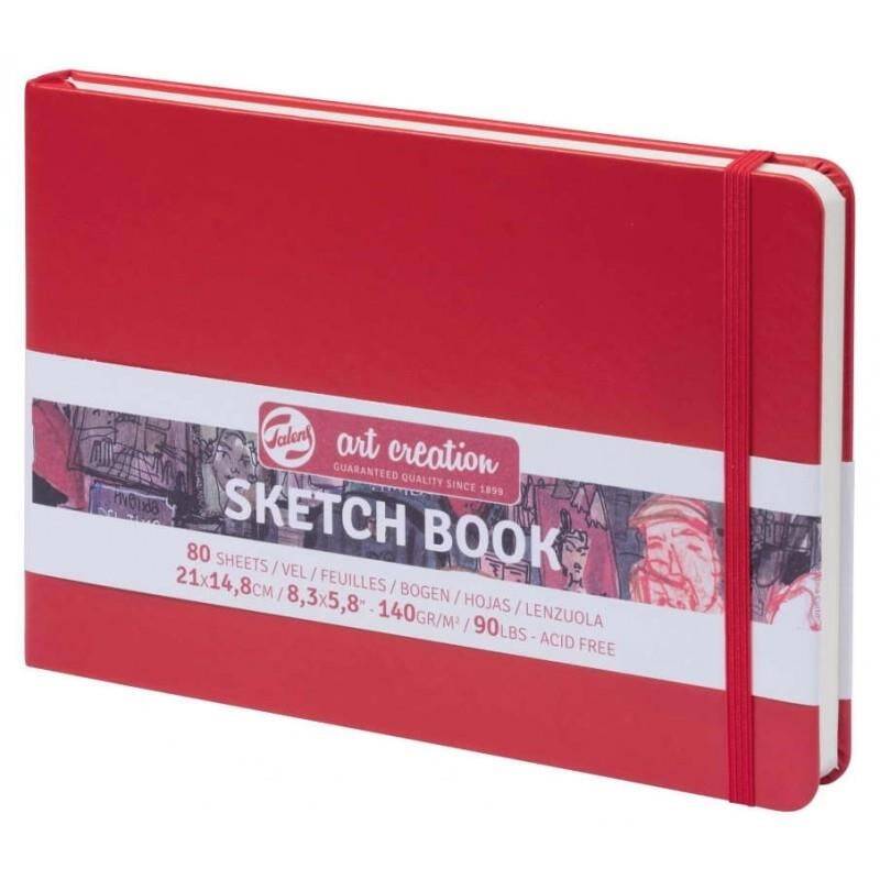 Art Creation Sketchbook 140 Gr 21 X 15 Cm Red