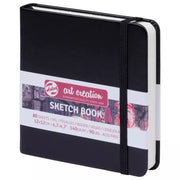 Art Creation Dot Traced Sketchbook - 80 Gr. 12 X 12 Cm - Square Black