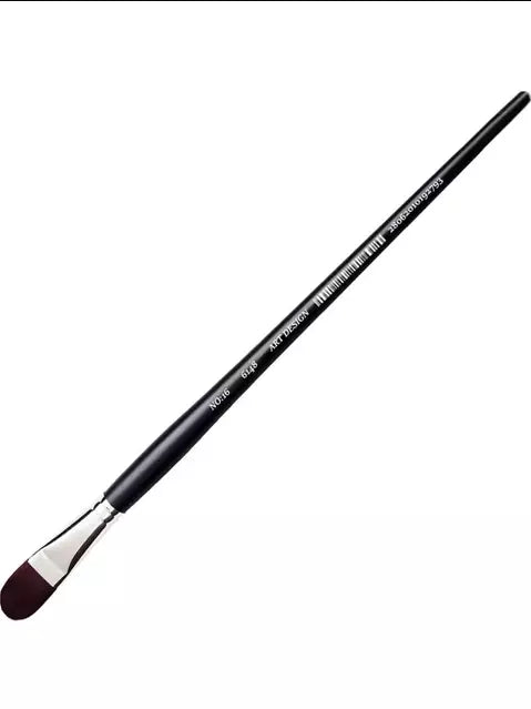 Art Desing Filbert-Shape Oil and Acrylic Paint Brush No: 2