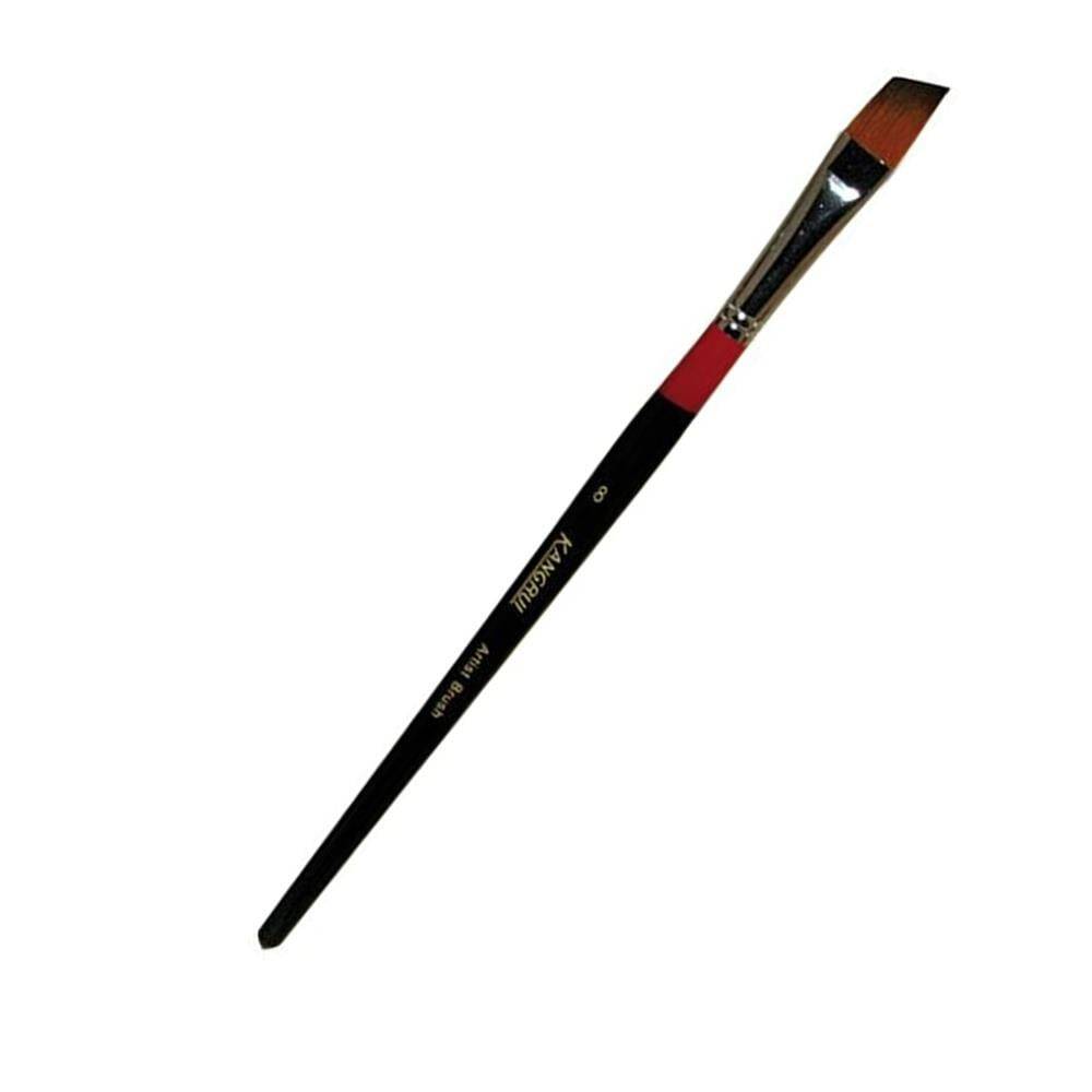 Art Desing Side Cut Stroke Paint Brush Series 986A N:8