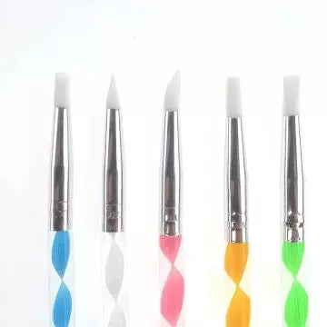 Art&Art Embossing Pen + Silicone Tip Brush Set Double Sided 5-Piece