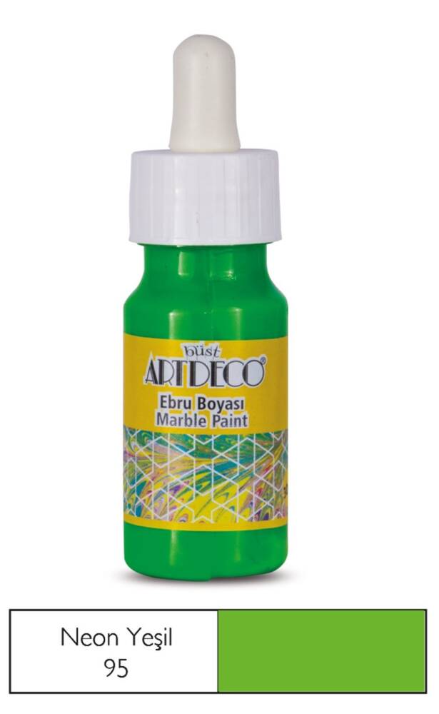 Artdeco 16B-95 Marbling Paint 30ml Neon Green