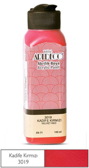 Artdeco Akrilik Boya 140 ml 3019 Kadife Kırmızı