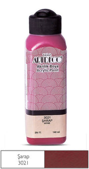 Artdeco Acrylic Paint 140 ml 3021 Wine
