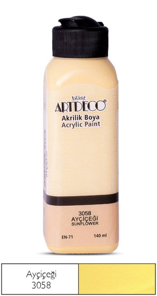 Artdeco Acrylic Paint 140 ml 3058 Sunflower