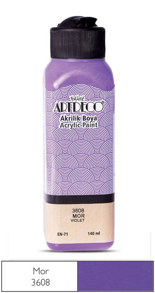 Artdeco Akrilik Boya 140 ml 3608 Mor