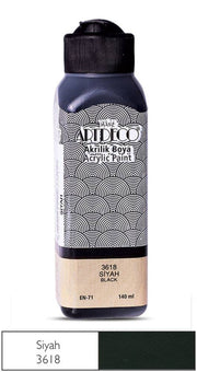 Artdeco Acrylic Paint 140 ml 3618 Black