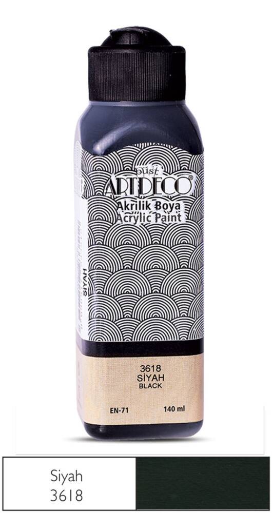 Artdeco Acrylic Paint 140 ml 3618 Black