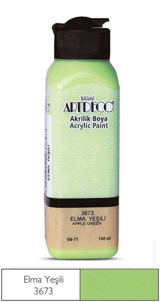 Artdeco Acrylic Paint 140 ml 3673 Apple Green