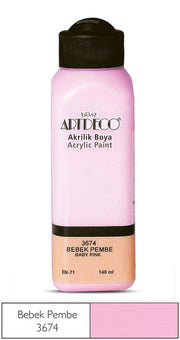 Artdeco Akrilik Boya 140 ml 3674 Bebek Pembe