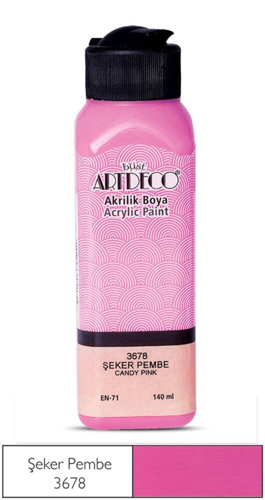 Artdeco Acrylic Paint 140 ml 3678 Candy Pink