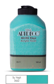 Artdeco Akrilik Boya 500 ml 3662 Su Yeşili