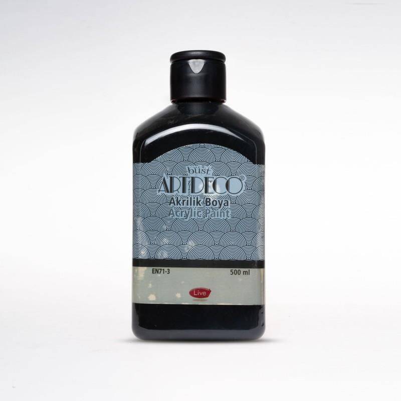 Artdeco Acrylic Paint 500 ml Black 3618