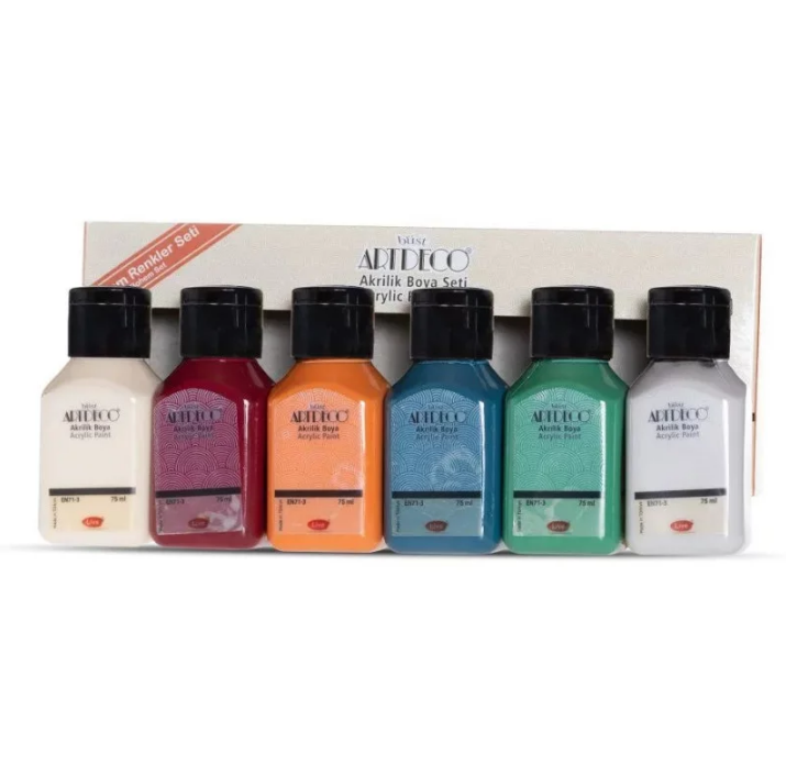 Artdeco Acrylic Paint Set 6x75 ml Bohemian Colors