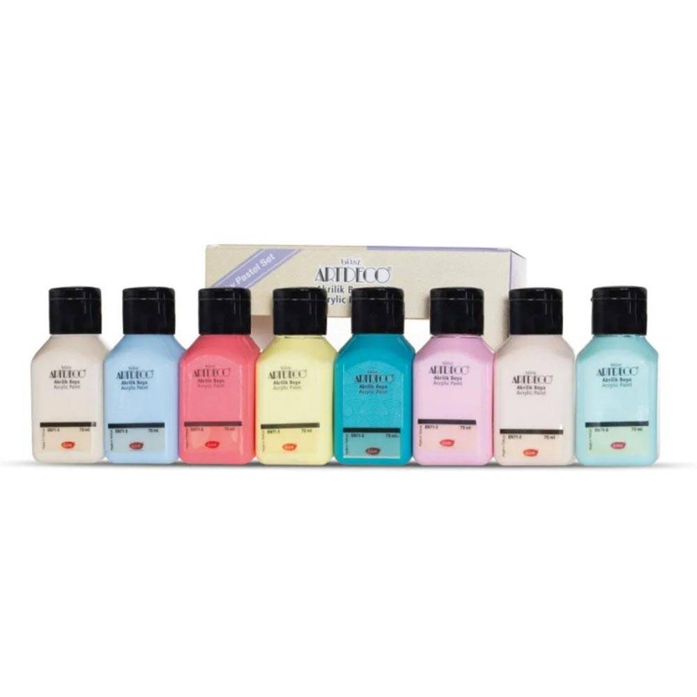 Artdeco Akrilik Boya Seti 8x75ml Smoky Pastel Renkler