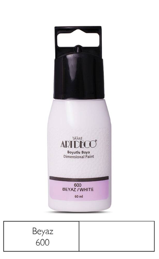 Artdeco Boyutlu Boya 60 ml 600 Beyaz