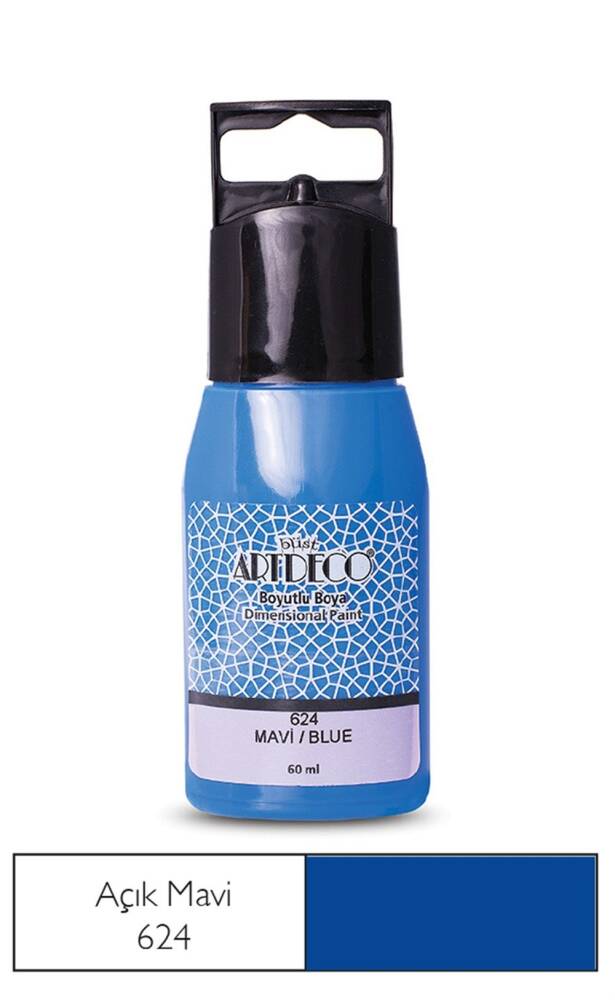 Artdeco Boyutlu Boya 60 ml 624 Mavi