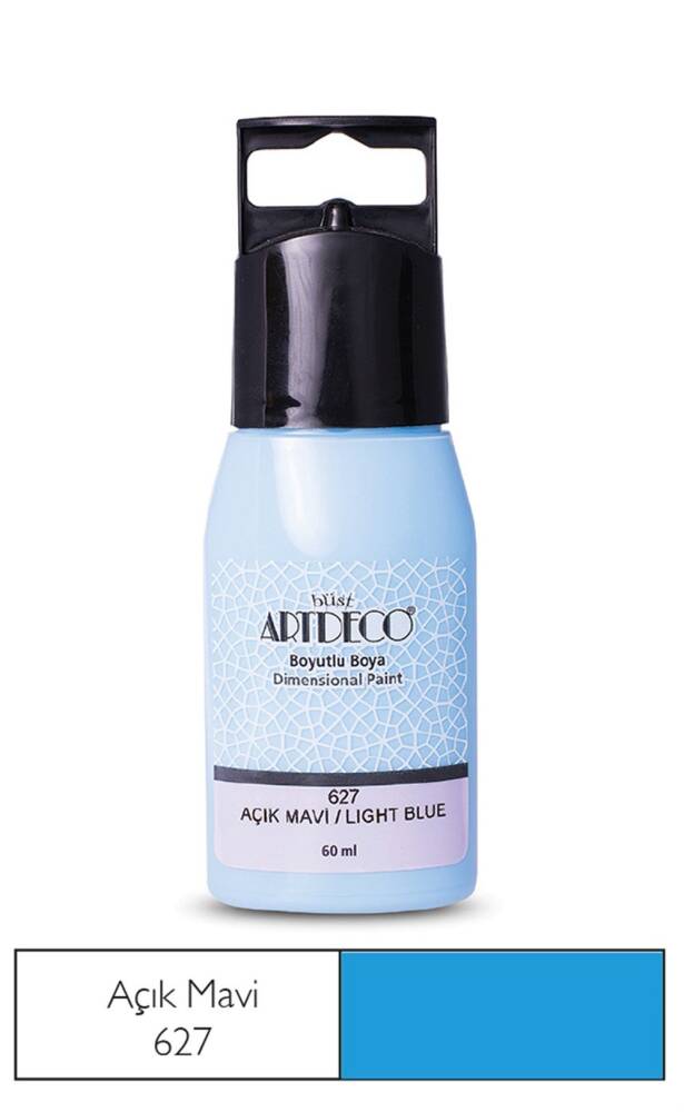 Artdeco Boyutlu Boya 60 ml 627 Açık Mavi