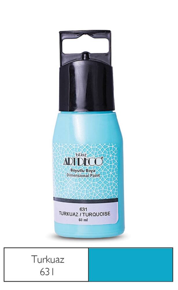 Artdeco Boyutlu Boya 60 ml 631 Turkuaz