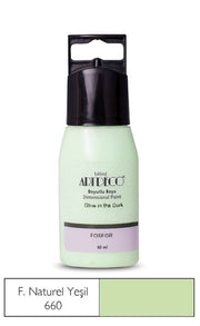 Artdeco Phosphorescent Dimensional Paint 60 ml 660 Natural Green