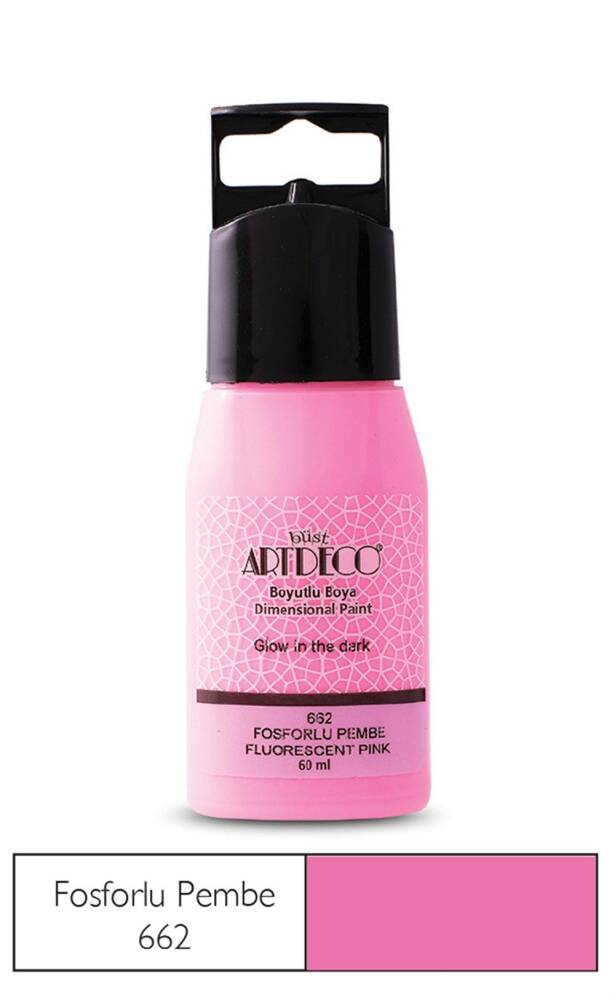 Artdeco Fosforlu Boyutlu Boya 60 ml 662 Pembe
