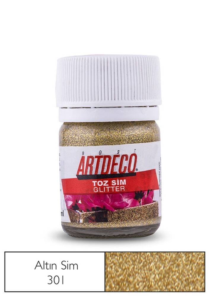 Artdeco Glitter Toz Sim 25 ml 301 Gold Sim / Hazır Altın Sim