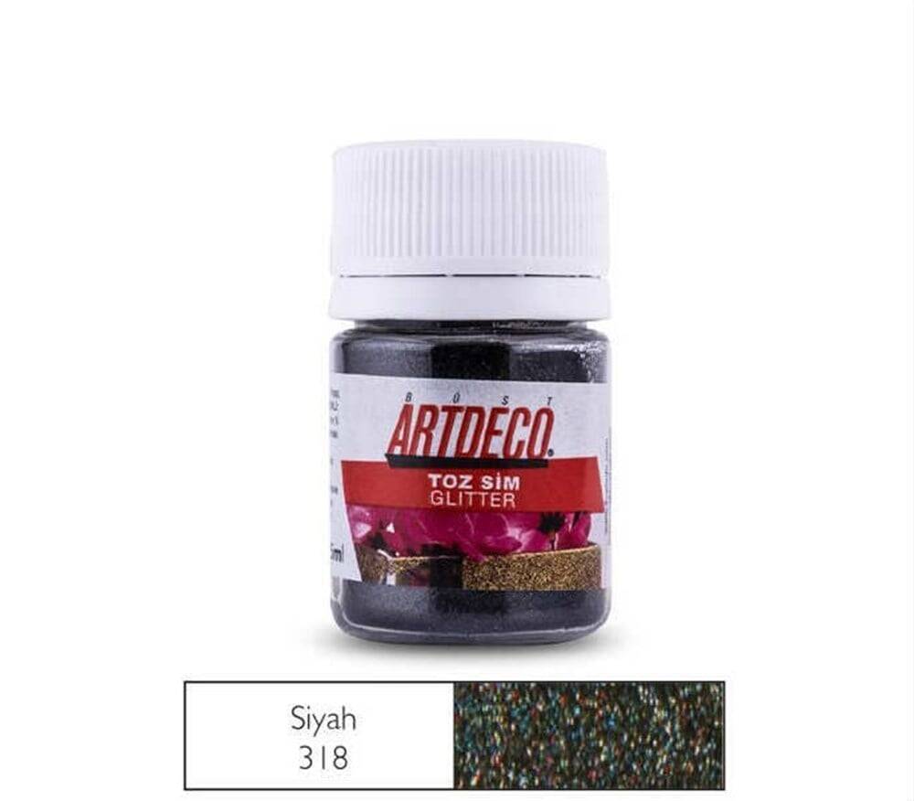 Artdeco Glitter Toz Sim 25 ml 318 Black / Siyah