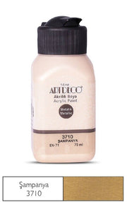 Artdeco Metalik Akrilik Boya 75 ml 3710 Şampanya