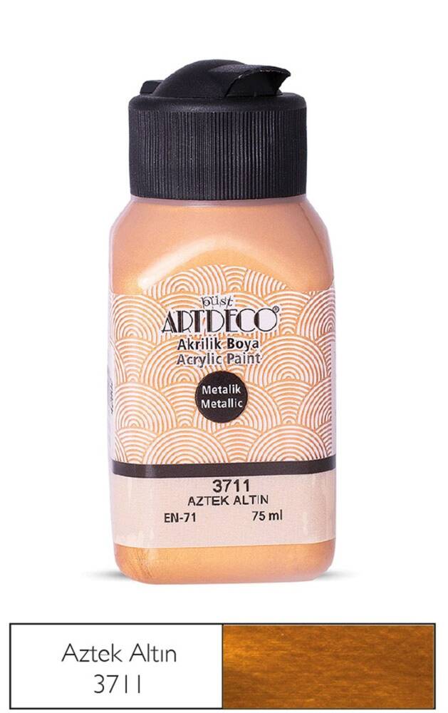 Artdeco Metallic Acrylic Paint 75 ml 3711 Aztec Gold