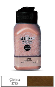 Artdeco Metallic Acrylic Paint 75 ml 3715 Chocolate Brown