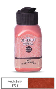Artdeco Metallic Acrylic Paint 75 ml 3738 Antique Copper