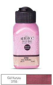 Artdeco Metalik Akrilik Boya 75 ml 3755 Gül Kurusu