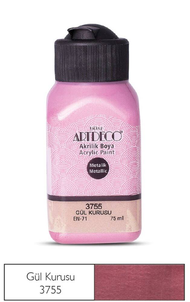 Artdeco Metallic Acrylic Paint 75 ml 3755 Dusty Rose