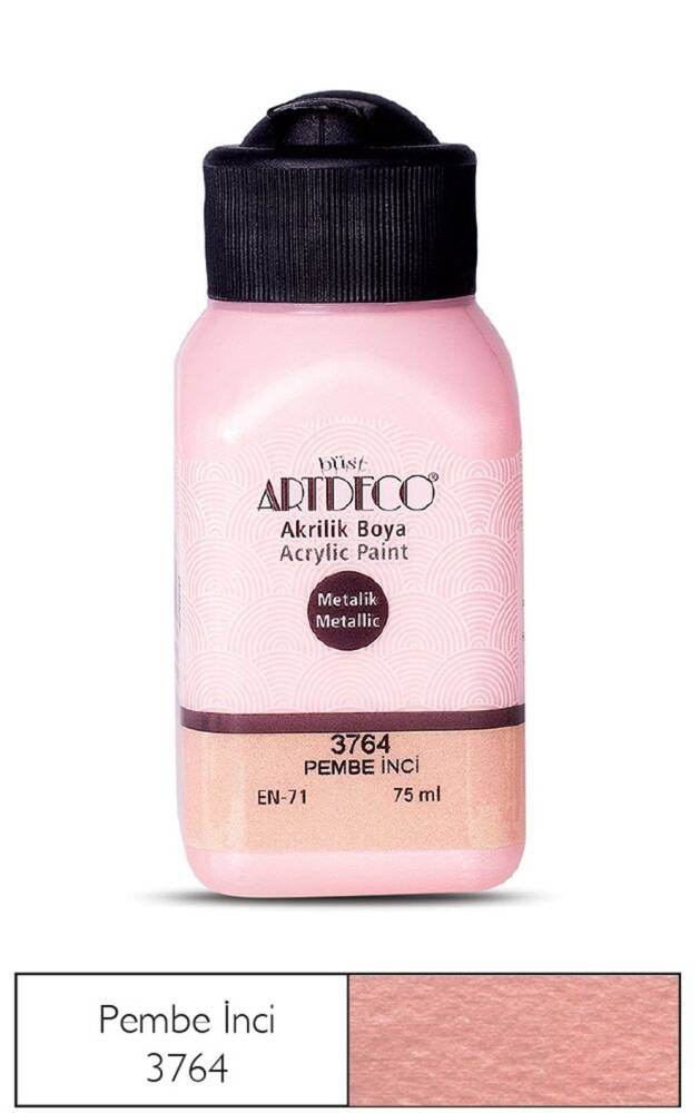 Artdeco Metallic Acrylic Paint 75 ml 3764 Pink Pearl