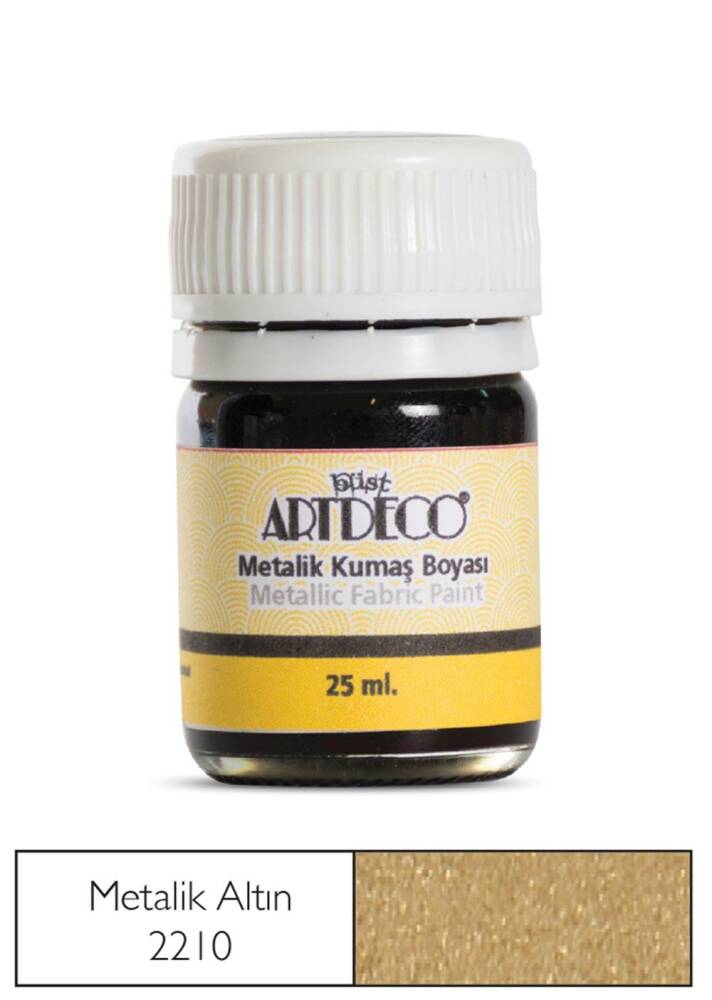Artdeco Metalik Kumaş Boyası 25 ml 221 M.Altın