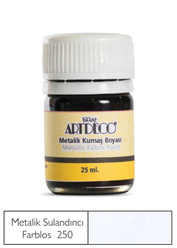 Artdeco Metallic Fabric Paint 25 ml 250 Farblos