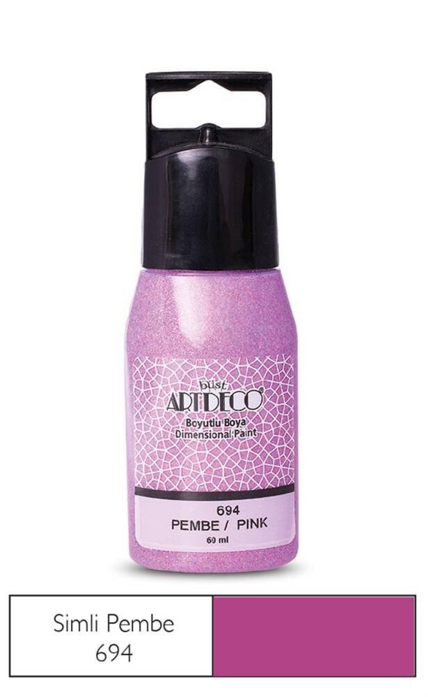 Artdeco Simli Boyutlu Boya 60 ml 694 Pembe