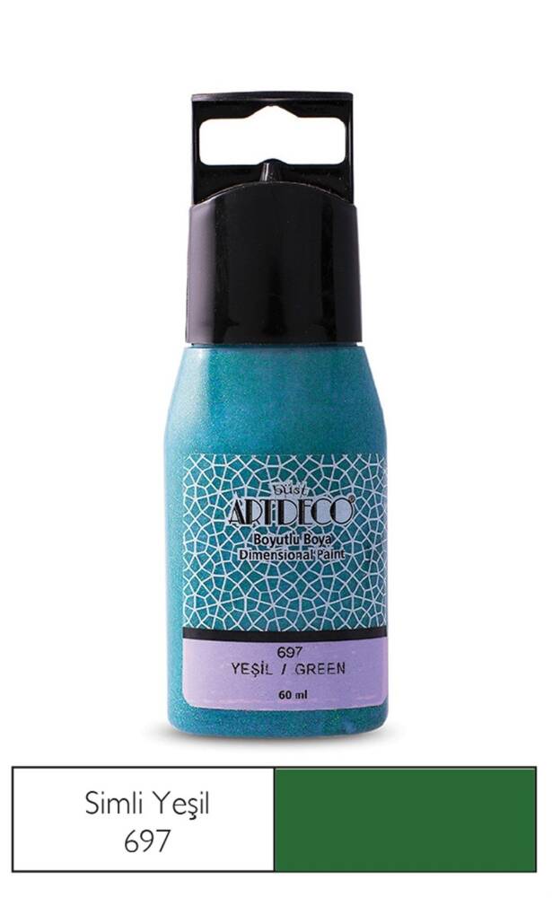 Artdeco Simli Boyutlu Boya 60 ml 697 Yeşil