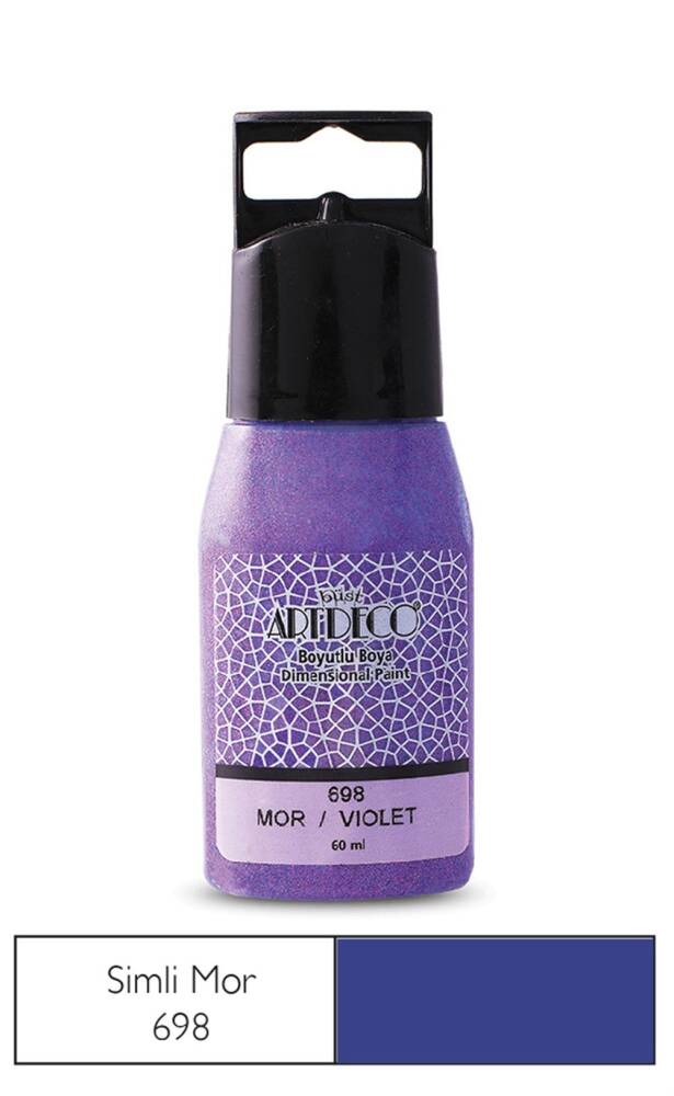 Artdeco Simli Boyutlu Boya 60 ml 698 Mor