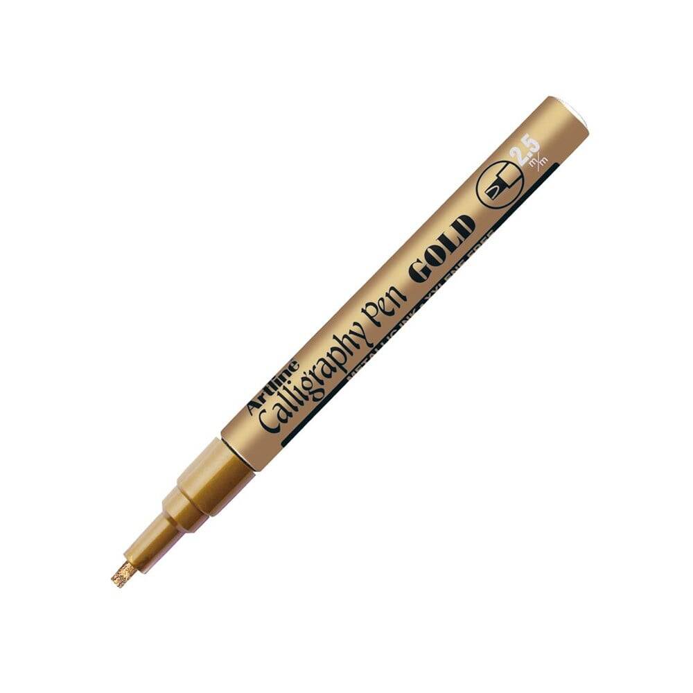 Artline 993Xf Metalik Calligraphy Kalemi Altın